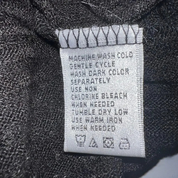 August Silk, 1X short sleeve Gothic lace embroidered open Y2K cardigan sweater - Picture 9 of 9